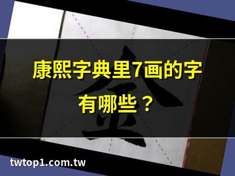 7劃屬金的字